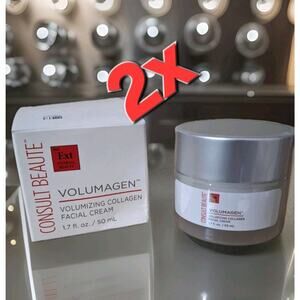 2 Pack Consult Beaute Volumagen Volumizing Collagen Facial Cream 1.7 oz Sealed